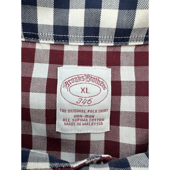 Brooks Brothers Shirt Mens XL 346 Supima Cotton Non Iron Classic Fit Dress Shirt - Picture 4 of 12